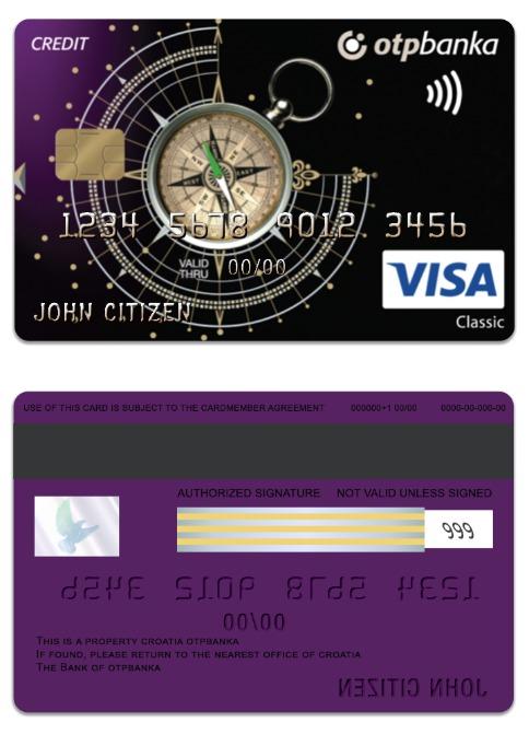 Croatia OTP banka Visa Classic charge card